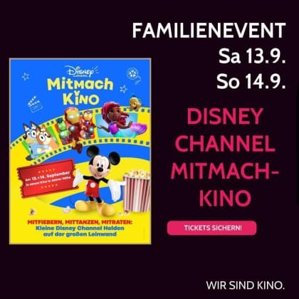 Familienevent: Disney Channel Mitmachkino Herbst 2025