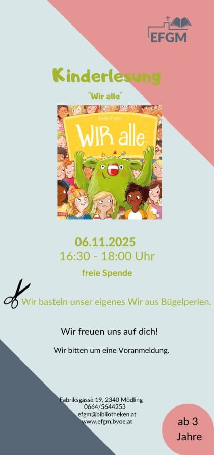 Kinderlesung " Wir alle"