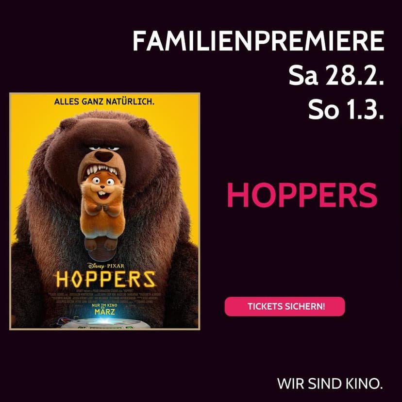 Familienpremiere: Hoppers