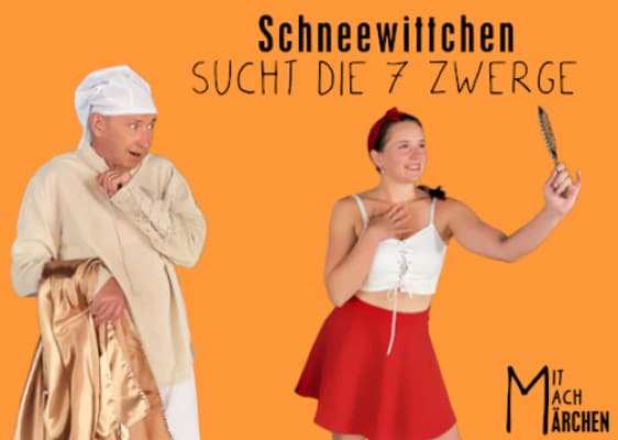 Schneewittchen sucht die sieben Zwerge